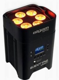 Projecteur autonome à leds Eventpar RGBWA-UV  6x12 W - ALGAM LIGHTING